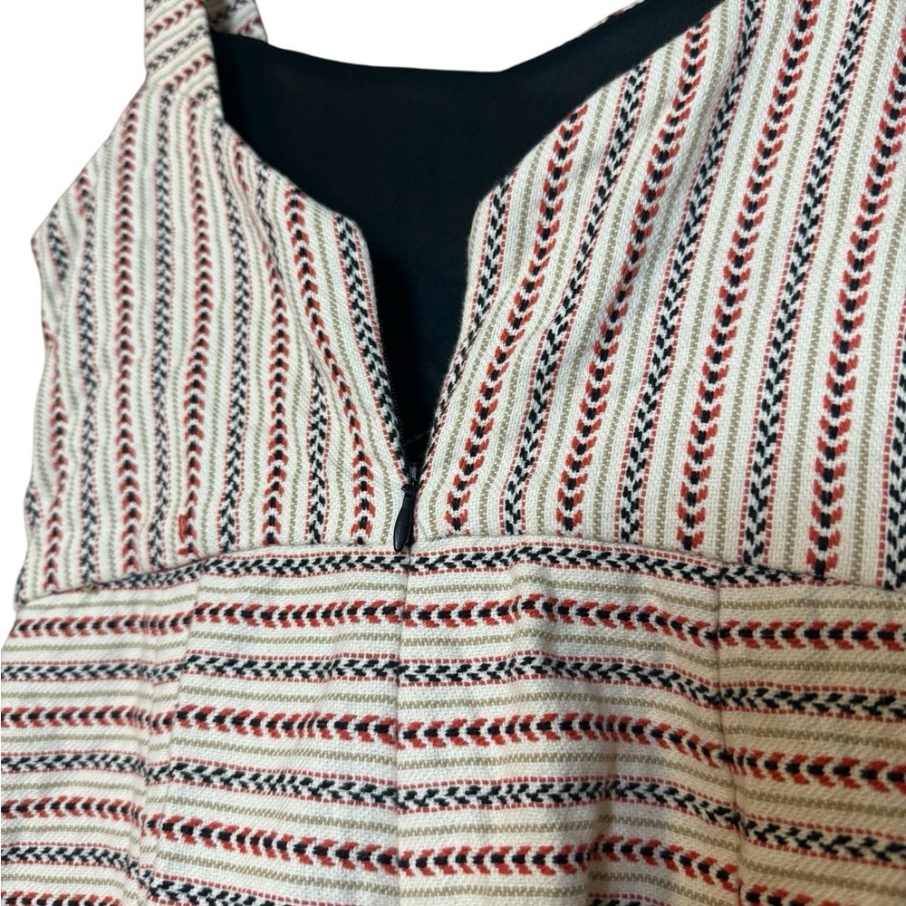 Zara TRF Women’s Small Multi Color Striped Dress Romper Cutout Tribal - Picture 4 of 11